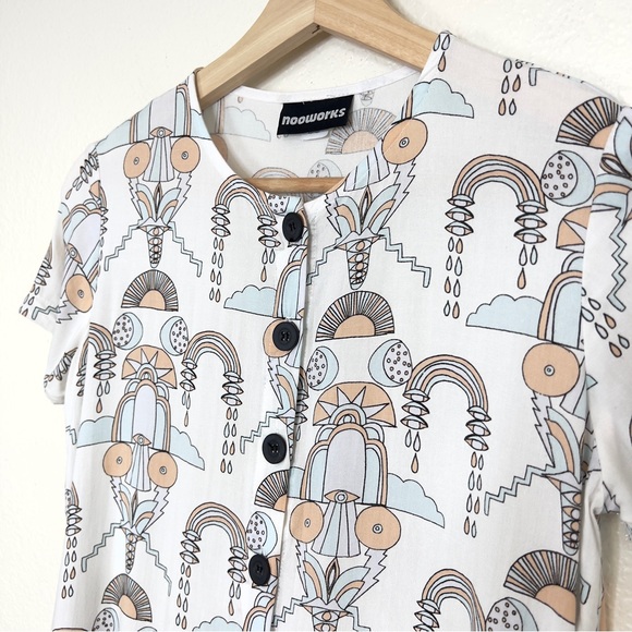 Nooworks Bridge Print Button Front Dress - Picture 6 of 8